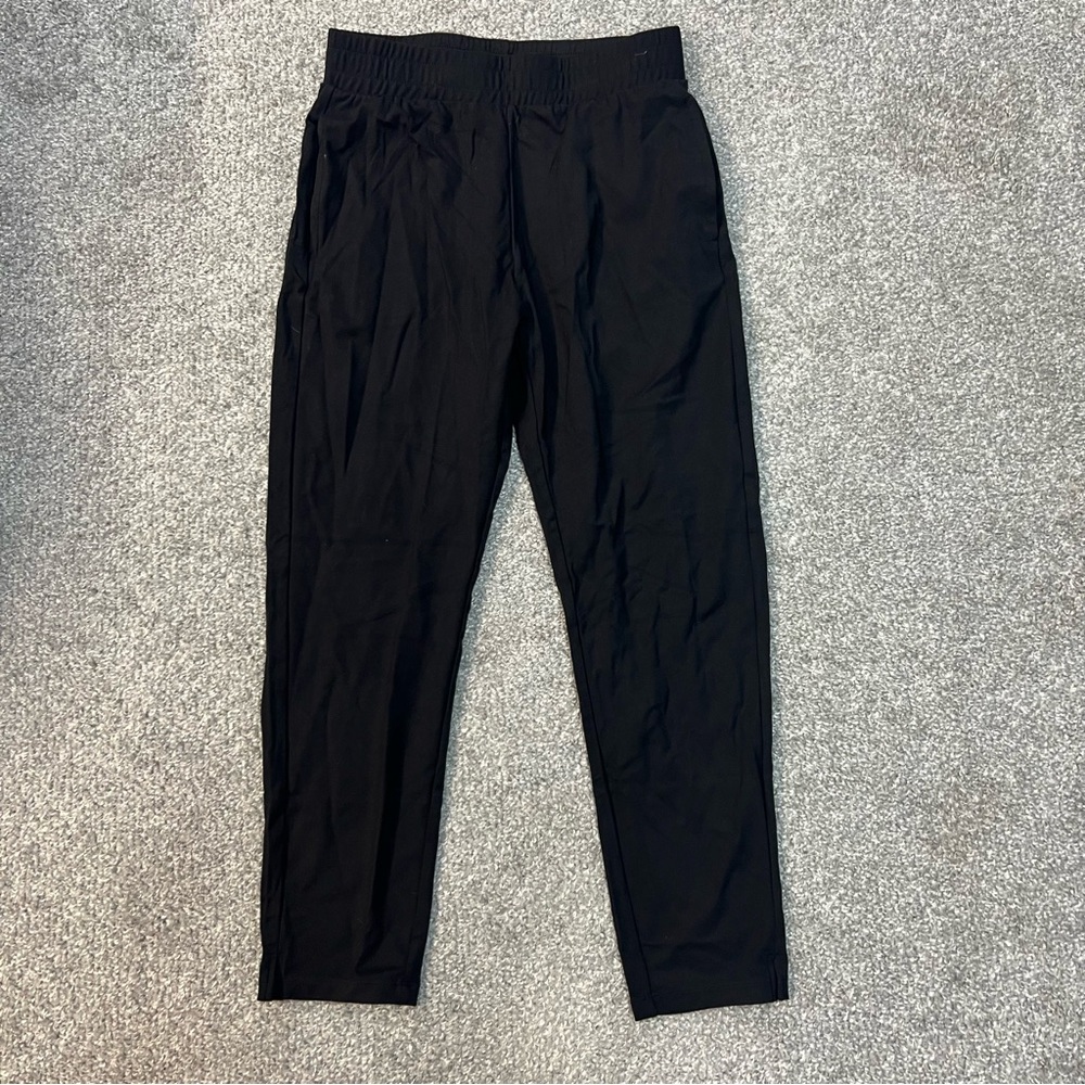 Marine Layer Pants Womens Small Black Weekend Sport Pull On Tapered Nylon Blend